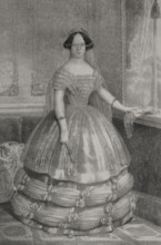 Sophie of Sweden, (1801-1865), Princess of Sweden and Grand Duchess consort of Baden, 1852.  Creator: J.J. Martinez.