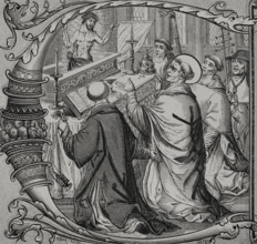 The Miraculous Mass of Saint Gregory the Great (c540-604), representing the real presence..., 1877.  Creators: Antoine Valerie Bertrand, Jules Jean Marie Joseph Huyot.