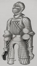 15th century rounded armour, called Maximilian armour, 1877. Creator: Unknown.