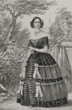 Adelgunde of Bavaria, (1823-1914), Duchess consort of Modena and Reggio (1846-1859)..., 1852. Creator: Julio Donón.