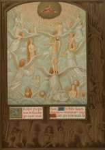 Angels present to God the souls of the newly elected, After...The Grimani Breviary, 1515-1520, 1877. Creator: Unknown.