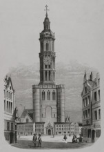 The Belfry of Brussels, Belgium, 1877.  Creator: Unknown.