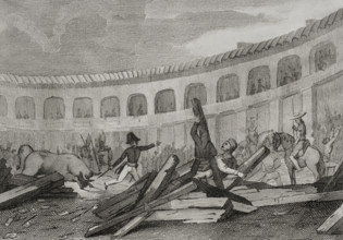 First Carlist War, (1833-1840): Anti-clerical riots of 1835, (1845).  Creator: Martinez.