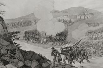 First Carlist War, (1833-1840): Battle of Mendigorria, (16th July 1835), 1845 .  Creator: Manuel Miranda.