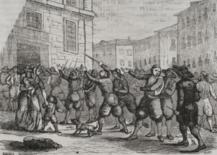 First Carlist War: Manacor, (Majorca Island), "Sa Llorençada" or "Es Rebumbori" (9 Aug 1835). Creator: Villegas.