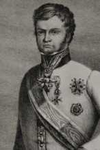 Leopold II, (1797-1870), Grand Duke of Tuscany (1824-1859), 1852. Detail. Creator: Julio Donón.