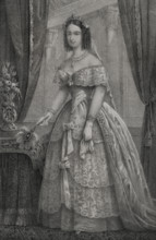 Maria Antonia of the Two Sicilies, (1814-1898), Grand Duchess consort of Tuscany (1833-1859), 1852.  Creator: Julio Donón.