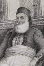 Muhammad Ali, (1769-1849), Pasha of Egypt from 1805 to 1848, 1852. Detail. Creator: Julio Donón.
