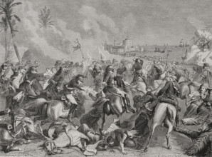 Napoleonic Wars: Battle of Abukir, (25 July 1799), 1879. Creator: Octave Jahyer.