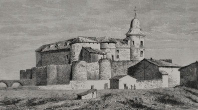 Castle of the Archive of Simancas, Valladolid province, Spain, 1878.  Creator: Tomás Carlos Capuz.