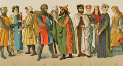 History of Germany, Middle Ages, 1200, (1881).  Creator: Unknown.