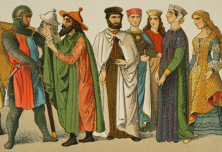 History of Germany, Middle Ages, 1200, (1881).  Creator: Unknown.