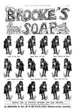 Advertisement for Brooke’s Soap, 1890. Creator: Unknown.