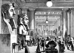 Electric lighting of the British Museum, 1890. Creator: Unknown.