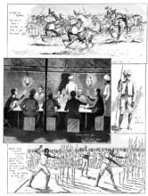 Christmas with the Lushai Expedition - sketches by Lieutenant H. W. E. Cole, 2nd Goorkhas, 1890. Creator: Unknown.