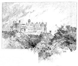 Belvoir Castle, view from the Duke’s Walk, 1890. Creator: Unknown.