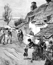 The Llanerch Colliery Explosion, at Abersychan, Monmouthshire: bringing home the dead, 1890. Creator: Unknown.