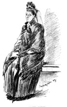 Sketches at the General Register Office, Somerset House: The Widow's Pension, 1890. Creator: Unknown.