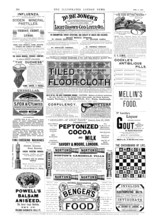 Page of advertisements, 1890. Creator: Unknown.