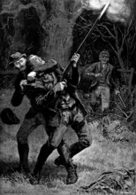 Trapped!, 1890. Creator: Waterlow & Sons.