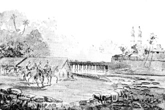 Entrance to the port of Seringapatam, Southern India, 1890. Creator: Unknown.