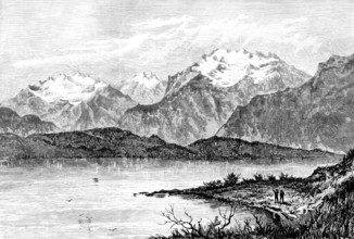 Te-Anau Lake, New Zealand, 1890. Creator: Unknown.
