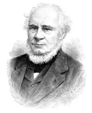 The Forth Bridge: Sir John Fowler, Bart., engineer, 1890. Creator: R. Taylor.