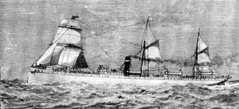 The steamship Quetta, wrecked in Torres Straits, North Australia, 1890. Creator: Unknown.