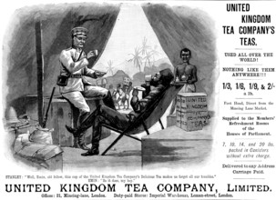Advertisement for United Kingdom Tea Company, Limited, 1890. Creator: Unknown.