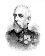 General Sir Daniel Lysons, G.C.B., the new Constable of the Tower of London, 1890. Creator: Unknown.