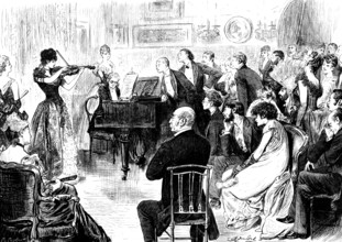 And they marvelled while the music delivered its message - which is different for every soul, 1890. Creator: R. Taylor.