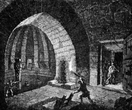 The Fall of the Bastille: searching the Dungeons, 1890. Creator: Unknown.