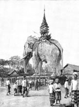 A Monster Elephant at Mandalay, 1890. Creator: Unknown.