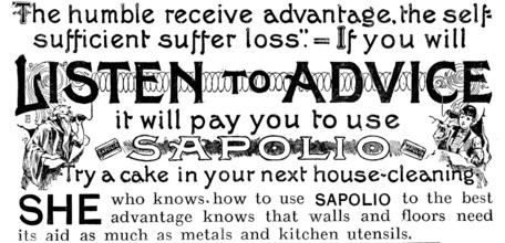 Advertisement for Sapolio, 1890. Creator: Unknown.