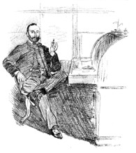 The Colliery Strike and the London Coal Exchange: waiting for clients, 1890. Creator: Unknown.