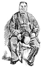 The Colliery Strike and the London Coal Exchange: captain of a collier brig, 1890. Creator: Unknown.