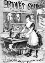 Advertisement for Brooke’s Soap, 1890. Creator: Unknown.