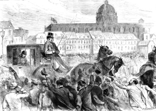 Berlin’s Farewell to Bismarck, 1890. Creator: P Naumann.