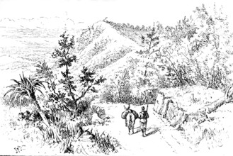 The Lushai Expedition: a corner of the Haka Road, near Fort Langleh, 1890. Creator: Unknown.