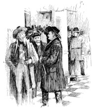 America Revisited by our Special Artist: western and southern men, Willard’s Hotel, Washington, 1890 Creator: Unknown.