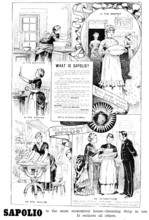 Advertisement for Sapolio House-Cleansing Soap, 1890. Creator: Unknown.