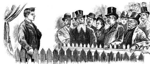 Visiting the Fasting Man at the Royal Aquarium, Westminster, 1890. Creator: P Naumann.