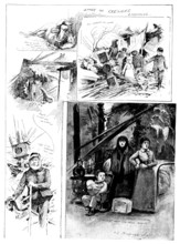 Sketches after the cyclone at Louisville, Kentucky, by our Special Artist, 1890. Creator: Unknown.