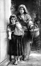 The Little Tramps - by M. Bouguereau, in the Paris Salon, 1890. Creator: Unknown.