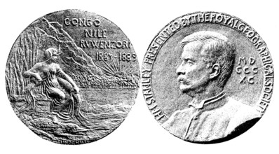 Gold Medal given to Mr. Stanley by the Royal Geographical Society, 1890. Creator: Unknown.