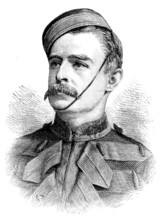 Captain F. E. Younghusband, King’s Dragoon Guards, Gold Medallist, Royal Geographical Society, 1890. Creator: R. Taylor.