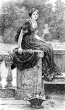 The Terrace, G. D. Leslie, R.A. Royal Academy, 1890.  Creator: Carl Hentschel.