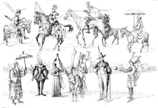 The Artists’ Procession to the Grottoes of Cervara, near Rome, 1890. Creator: Carl Hentschel.