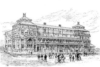 The new pavilion at Lord’s Cricket Ground, 1890. Creator: Unknown.