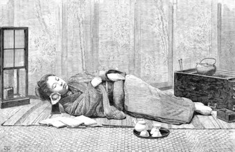 A Japanese pillow, 1890. Creator: Unknown.